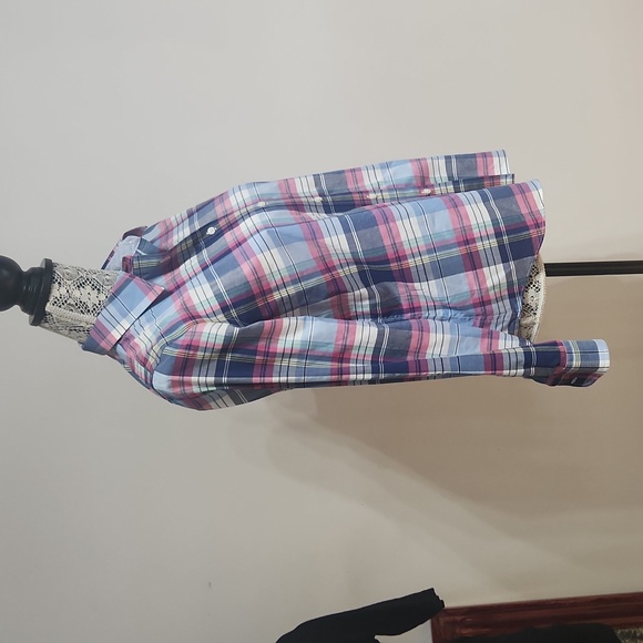 [MP] CHAPS Plaid No Iron Shirt - Women (medium petite) NWOT - Picture 3 of 4